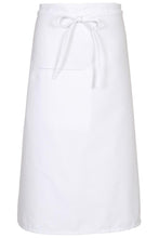 Load image into Gallery viewer, Fame White Bistro Apron (1 Inset Pocket)