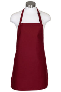 Fame Burgundy Cover Up Bib Adjustable Apron (No Pockets)