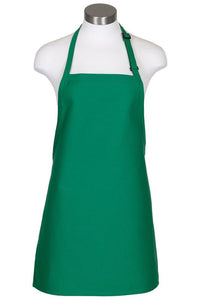 Fame Kelly Green Cover Up Bib Adjustable Apron (No Pockets)