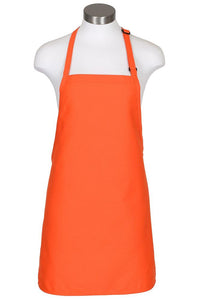 Fame Orange Cover Up Bib Adjustable Apron (No Pockets)