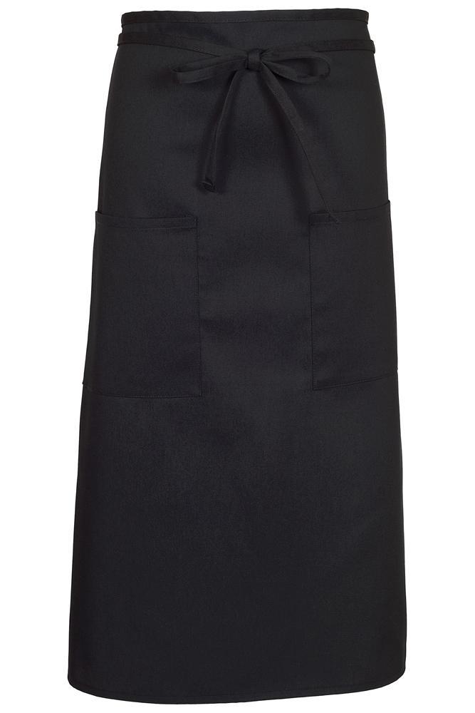 Fame Black Bistro Apron (2 Pockets)