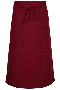 Fame Burgundy Bistro Apron (2 Pockets)