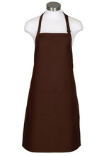 Load image into Gallery viewer, Fame Brown Bib Adjustable Apron (2 Pockets)