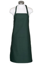 Load image into Gallery viewer, Fame Hunter Green Bib Adjustable Apron (2 Pockets)