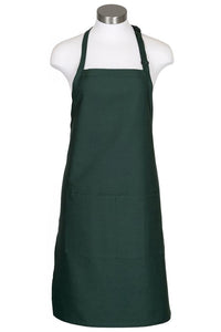 Fame Hunter Green Bib Adjustable Apron (2 Pockets)
