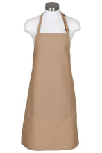 Load image into Gallery viewer, Fame Khaki Bib Adjustable Apron (2 Pockets)