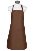 Load image into Gallery viewer, Fame Mocha Bib Adjustable Apron (2 Pockets)