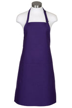 Load image into Gallery viewer, Fame Purple Bib Adjustable Apron (2 Pockets)