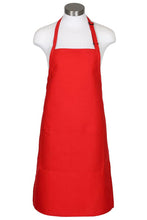Load image into Gallery viewer, Fame Red Bib Adjustable Apron (2 Pockets)