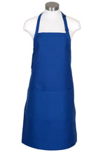 Load image into Gallery viewer, Fame Royal Blue Bib Adjustable Apron (2 Pockets)
