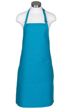 Load image into Gallery viewer, Fame Turquoise Bib Adjustable Apron (2 Pockets)