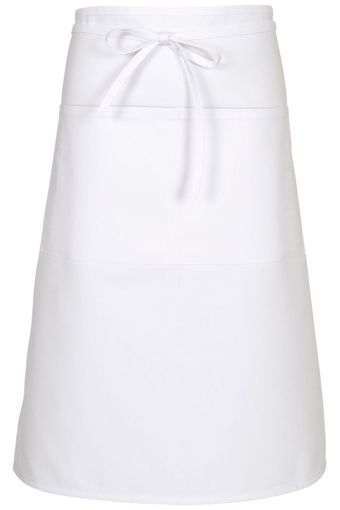 Fame White Bistro Apron (2 Patch Pockets)