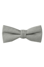 Load image into Gallery viewer, Tux Park Pre-Tied Grey Linen Bow Tie