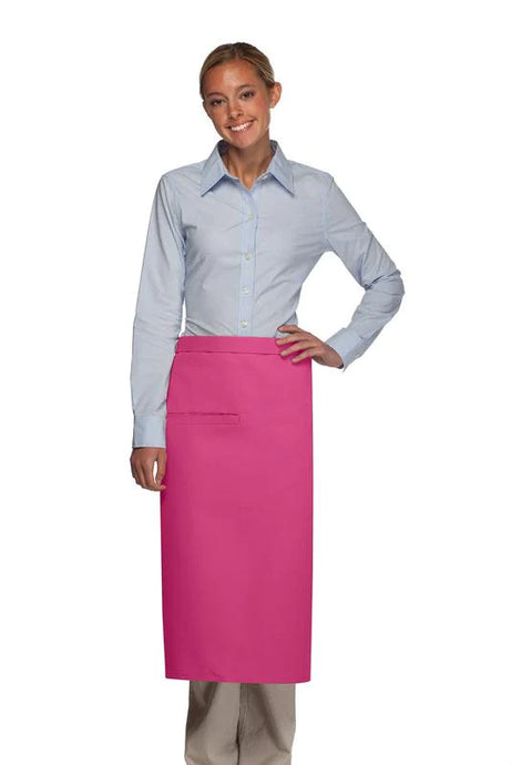 Cardi / DayStar Hot Pink Full Bistro Apron (1 Inset Pocket)