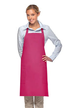 Load image into Gallery viewer, Cardi / DayStar Hot Pink Deluxe Bib Adjustable Apron (2 Patch Pockets)