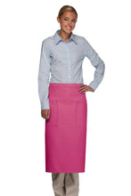 Load image into Gallery viewer, Cardi / DayStar Hot Pink Full Bistro Apron (2 Pockets)