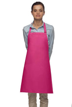 Load image into Gallery viewer, Cardi / DayStar Hot Pink Deluxe Bib Adjustable Apron (No Pockets)