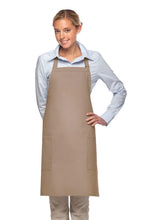 Load image into Gallery viewer, Cardi / DayStar Khaki Deluxe Bib Adjustable Apron (2 Patch Pockets)