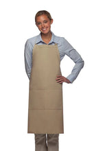 Load image into Gallery viewer, Cardi / DayStar Khaki Deluxe Butcher Adjustable Apron (2 Pockets)