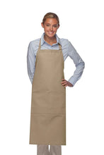 Load image into Gallery viewer, Cardi / DayStar Khaki Deluxe XL Butcher Adjustable Apron (2 Pockets)