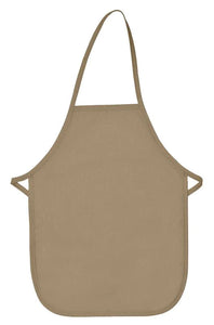 Cardi / DayStar Khaki Kid's XL Bib Apron (No Pockets)