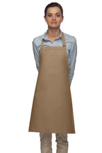 Load image into Gallery viewer, Cardi / DayStar Khaki Deluxe Bib Adjustable Apron (No Pockets)