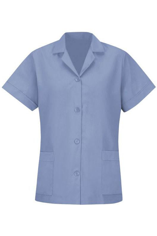 Red Kap Light Blue Women's Smock Loose Fit Short Sleeve