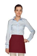Load image into Gallery viewer, Cardi / DayStar Maroon Squared Waist Apron (2 Pockets)