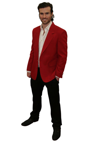 A discount red blazer