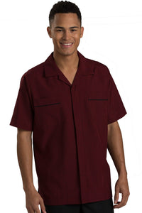 Edwards Burgundy Pinnacle Men's Housekeeping Service Shirt