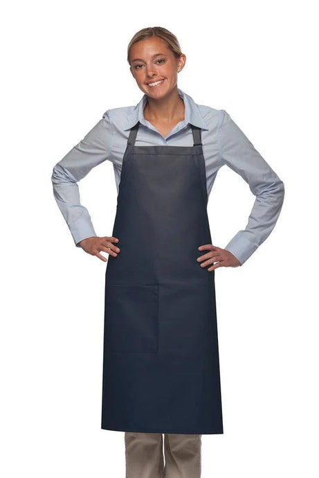 Cardi / DayStar Navy Deluxe Butcher Adjustable Apron (1 Pocket)