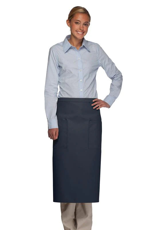 Cardi / DayStar Navy Full Bistro Apron (2 Pockets)