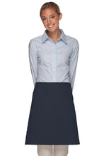 Load image into Gallery viewer, Cardi / DayStar Navy Half Bistro Apron (2 Patch Pockets)