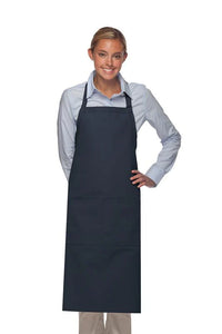 Cardi / DayStar Navy Deluxe XL Butcher Adjustable Apron (2 Pockets)