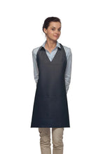 Load image into Gallery viewer, Cardi / DayStar Navy Deluxe V-Neck Adjustable Tuxedo Apron (2 Pockets)