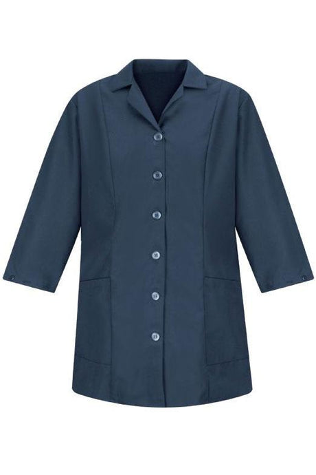 Red Kap Navy Women's Smock Fitted Adjustable 3/4 Sleeve