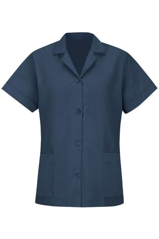 Red Kap Navy Women's Smock Loose Fit Short Sleeve