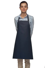 Load image into Gallery viewer, Cardi / DayStar Navy Deluxe Bib Adjustable Apron (No Pockets)