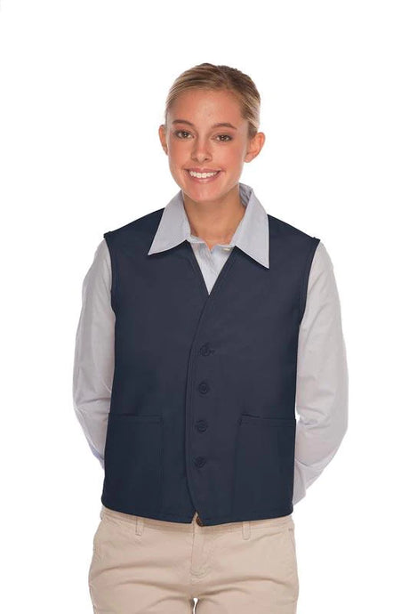 Cardi / DayStar Navy 4-Button Unisex Vest with 2 Pockets