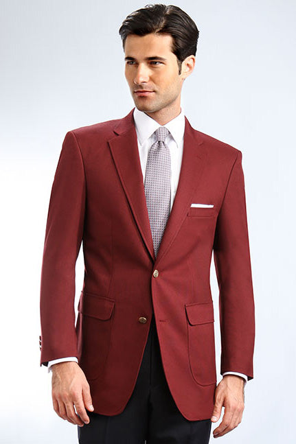 Neil Allyn Oliver Men's Burgundy Blazer 38R Neil Allyn Oliver Men's Burgundy Blazer 38R