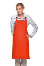 Load image into Gallery viewer, Cardi / DayStar Orange Deluxe Bib Adjustable Apron (2 Patch Pockets)