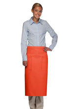 Load image into Gallery viewer, Cardi / DayStar Orange Full Bistro Apron (2 Pockets)
