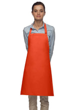 Load image into Gallery viewer, Cardi / DayStar Orange Deluxe Bib Adjustable Apron (No Pockets)