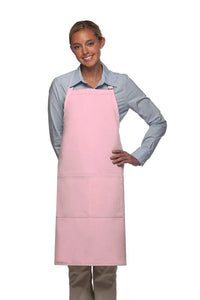 Cardi / DayStar Pink Deluxe Butcher Adjustable Apron (2 Pockets)