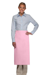 Cardi / DayStar Pink Full Bistro Apron (No Pockets)