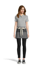Load image into Gallery viewer, UT Black Collection Pinstripe Denim / Natural Beltway Waist Apron (3 Pocket)
