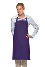 Load image into Gallery viewer, Cardi / DayStar Purple Deluxe Bib Adjustable Apron (2 Patch Pockets)