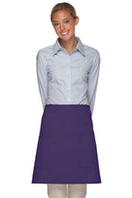 Load image into Gallery viewer, Cardi / DayStar Purple Half Bistro Apron (2 Patch Pockets)
