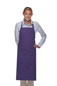 Cardi / DayStar Purple Deluxe XL Butcher Adjustable Apron (2 Pockets)