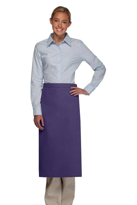 Cardi / DayStar Purple Full Bistro Apron (No Pockets)